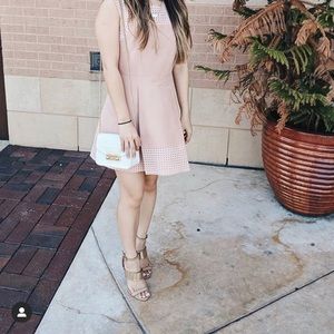 J Crew petite blush pink mini dress